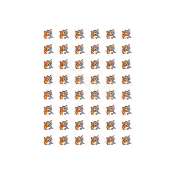 Jedlá dekorace na dort TOM A JERRY s47