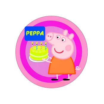 Jedlá dekorace na dort PEPINA s dortem, VARIANTA Jedlý papír 1311