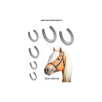 Jedlá dekorace na dort KOŇSKÁ HLAVA 4, VARIANTA Jedlý papír 1297