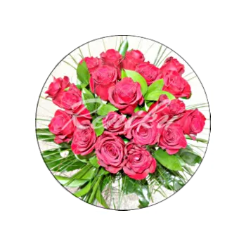 Jedlá dekorace na dort RŮŽOVÉ RŮŽE, VARIANTA Jedlý papír 216
