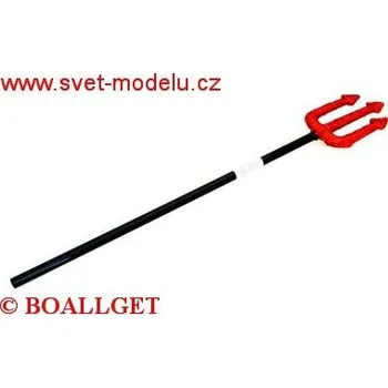 Vánoční dekorace Vidle čertovské s glitry 58 cm 5861