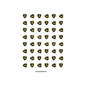 Jedlá dekorace na dort ZNAK LAMBORGHINI s126