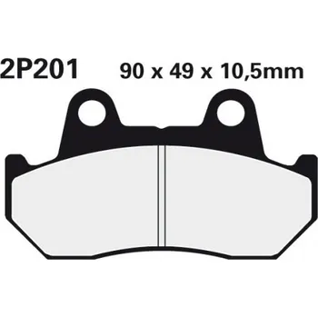 Brzda pro motocykl Přední brzdové destičky Nissin Honda GL 1100 Gold Wing 1982 - 1983 směs NS