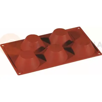 Kuchyňská sůl Silikonová forma Formaflex na monoporce - 300x175 mm, 5 ks x 80x35 mm, 110 ml - FR029 | PAVONI, Muffin
