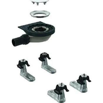 Sprchová vanička Geberit Setaplano - Sprchová odpadní souprava se 4 patkami, pro sprchovou vaničku Setaplano, výška vodního uzávěru 30 mm 154.020.00.1