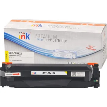 Počítač Starink kompatibilní toner HP 410X, HP CF412X (Žlutý)