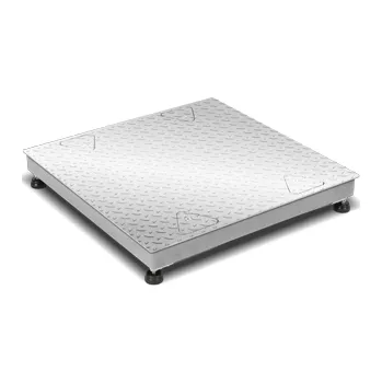 Průmyslová váha v. plošina ESI150-1, 150kg / 50g, 600 x 600mm, 4 snímače, nerez ocel (vážní plošina nerez s rozměry 600x600x88mm, bez indikátoru, bez EU ověření)