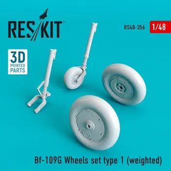 Plastikový model 1/48 Bf-109G Wheels set type 1 (weighted)