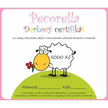 Dárkový potravinový koš Dárkový certifikát 5.000,- Kč