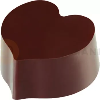 Čokoládová tyčinka Polykarbonátová magnetická forma na pralinky - srdce, 15 ks, 30 mm, 10 gr - MM14FR | PAVONI, Magnetic