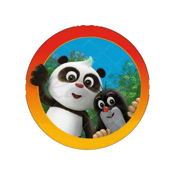 Jedlá dekorace na dort KRTEK, PANDA a díra, VARIANTA Jedlý papír 569