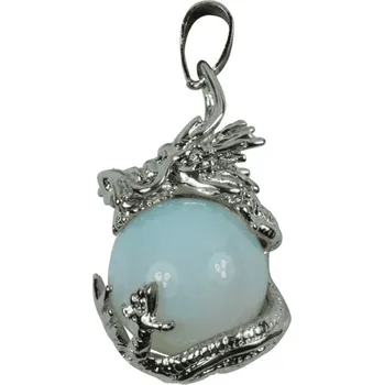 Přívěsek Milujeme Kameny Drak s opalitovou koulí - přívěsek (syntetický kámen) 106631