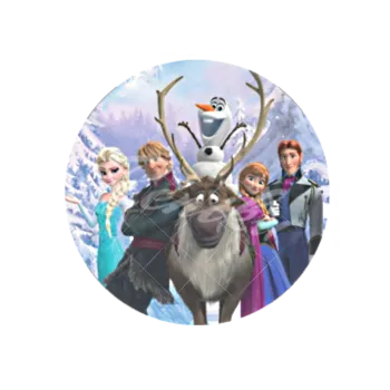 Jedlá dekorace na dort FROZEN všichni, VARIANTA Jedlý papír 183