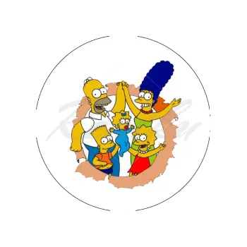 Jedlá dekorace na dort SIMPSONOVI díra, VARIANTA Jedlý papír 149