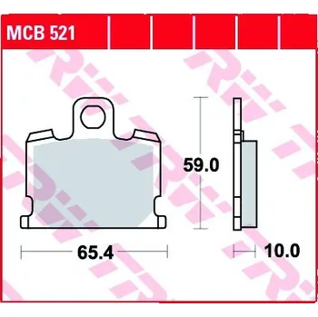 Motodíl Přední brzdové destičky TRW / Lucas Yamaha XJ 550 1981 - 1982