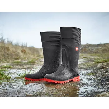 Pracovní obuv Pracovní holinky OB velikost 44 černá Strauss