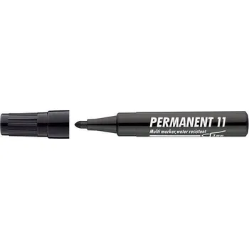 Permanentní popisovač "Permanent 11", černá, 1-3mm, kuželový hrot, ICO