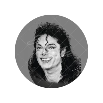 Jedlá dekorace na dort MICHAEL JACKSON portrét, VARIANTA Jedlý papír 1389