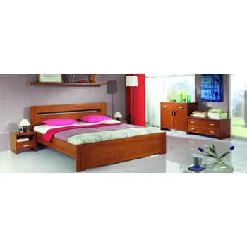 Postel FMP-lignum Masivní postel Diana Buk - masiv Lak přírodní 90x200 cm