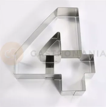Čokoládová tyčinka Forma ve tvaru číslice, číslo 4 - 300x40 mm - 40H4X04 | MARTELLATO, Numbers Cake