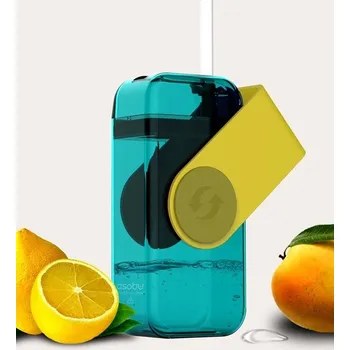 Termoska ASOBU univerzální dětský Drink Box žlutý 300ml