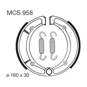 Brzda pro motocykl Zadní brzdové destičky TRW / Lucas Yamaha YFM 350 Wolverine 1995 - 2005