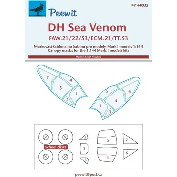 Plastikový model 1/144 Canopy mask DH Sea Venom (MARK 1 MODEL)