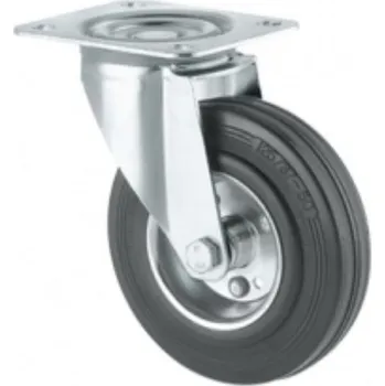 Pojezdové kolečko Průmyslové kolečko 160, otočné, plotna ocelový disk