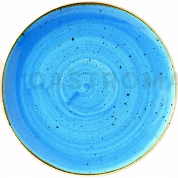 Talíř Mělký talíř světlé modrý, ručně zdobený 16,5 cm | CHURCHILL, Stonecast Cornflower Blue