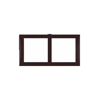 rámeček 2nás. ELEGANT vodorovný - sign.hnědá