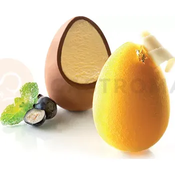 Výrobník cukrové vaty Forma na čokoládu - vejce, 220x160x80 mm - Sk 4000 Uovo | SILIKOMART, EasyChoc
