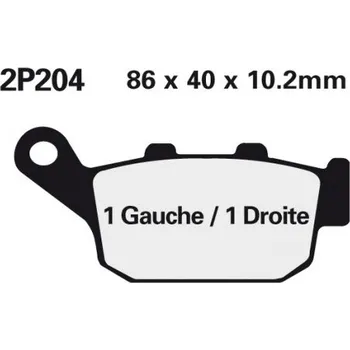 Brzda pro motocykl Zadní brzdové destičky Nissin Triumph 800 Tiger XC 2011 - 2014 směs NS