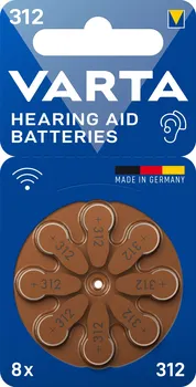 Článková baterie Varta Hearing Aid Batteries 312 8 ks