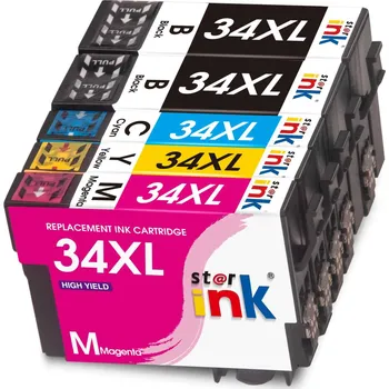 Počítač Starink kompatibilní cartridge Epson 34XL, C13T34724010 (Azurová)