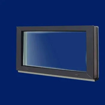 Okno Antracitové fixní okno 125x45 cm (1250x450 mm)