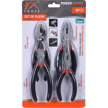 Kleště IGOTREND Igotrend, FX TOOLS 4 dílná sada kleští, karbonová ocel