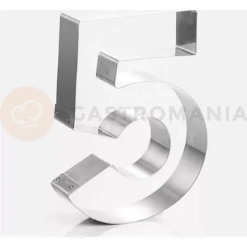 Čokoládová tyčinka Forma ve tvaru číslice, číslo 5 - 300x40 mm - 40H4X05 | MARTELLATO, Numbers Cake