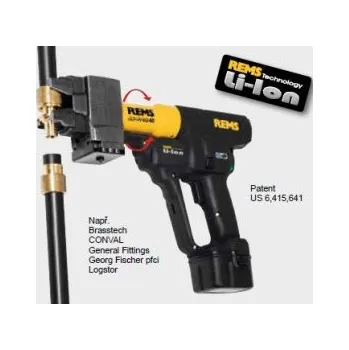 Dílenský lis REMS Ax-Press 40 Li-Ion Set LR 20-22-25, Akumulátorový axiální lis, 14,4 V, 380 W 573064