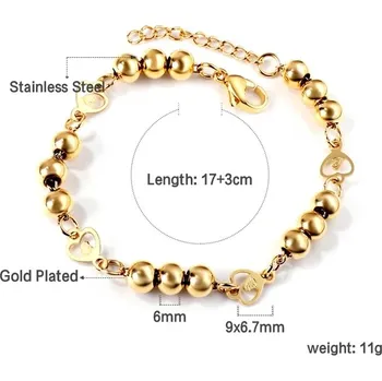 Náramek Elegantní dámský náramek z chirurgické oceli - 555G