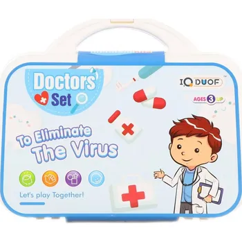 Dětská kuchyňka Zubař doktorská sada dětské lékařské potřeby v kufříku plast