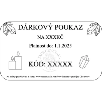 Dárkový potravinový koš DÁRKOVÝ POUKAZ Hodnota poukazu: 1000