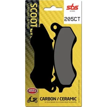 Brzda pro motocykl Přední brzdové destičky SBS Peugeot 125 Satelis Black Ed. 2017 směs CT