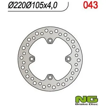 Brzda pro motocykl Zadní brzdový kotouč NG Keeway 125 LOGIK i 4T Efi CBS 2013 - 2019