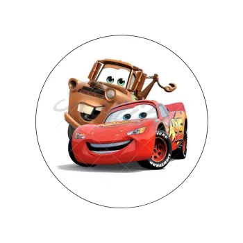 Jedlá dekorace na dort AUTA tančící, VARIANTA Jedlý papír 631