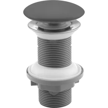 ISVEA Umyvadlová výpust 5/4“, click-clack, keramická zátka, 20-70mm, antracit