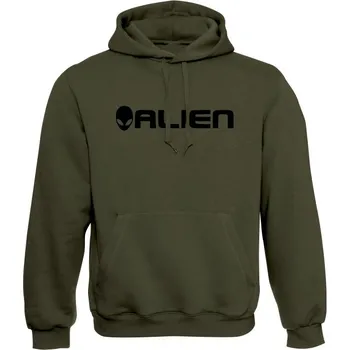 Pánská mikina Mikina s kapucí Grey ALIEN - olivová