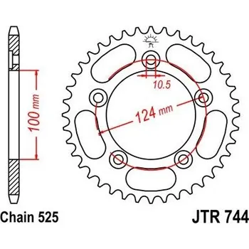 Řetězová sada pro motocykl Jt sprockets JTR 744-39 Ducati