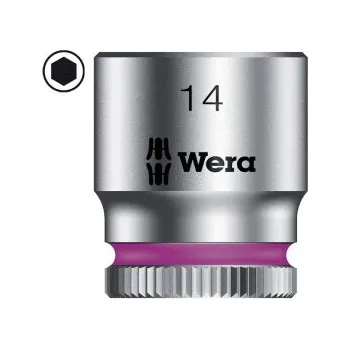 Gola hlavice Nástrčný klíč Wera 14mm 1/4"