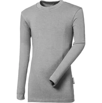 BAMBUS LS ORIGINAL dětské triko šedý melír 140/146