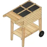 Vyvýšený záhon / truhlík LANITPLAST STILT1 (S7290) LG2384